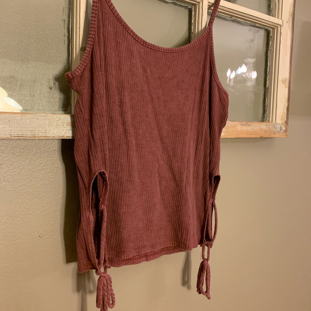 Duets Cropped Tank with Tie Details